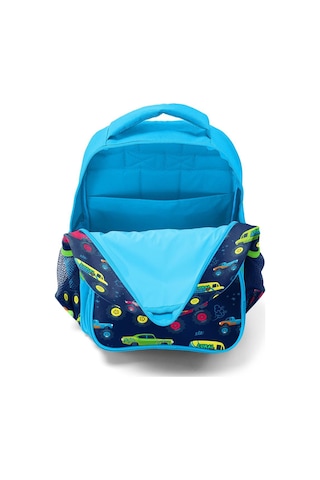 Coral High Kids Mavi Lacivert Monster Truck Desenli 3'lü Okul Çanta Seti Set0123406