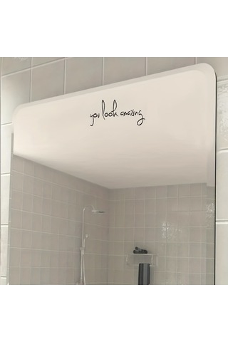 Sones Harika Görünüyorsun 2 Adet / Set Su Geçirmez Ve Yağ Geçirmez Vinil Çıkartmalar Ayna Dekoratif Çıkartmalar Diğer