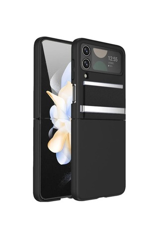 Samsung Galaxy Z Flip 3 Kılıf Belt Flip Kapak - Siyah