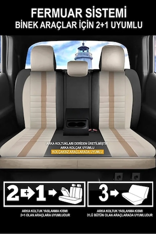 Mercedes-benz /8 W114 230.6 114.015 120 Hp 1971 Uyumlu .sinop. Serisi Velur Kumaş Bej Oto Kılıfı Tam Set