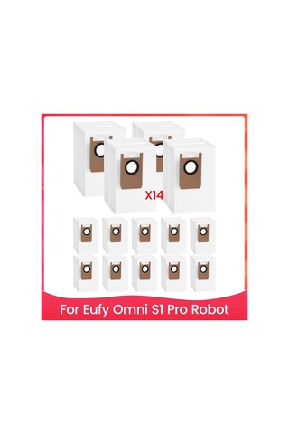 Xiaaokeji Eufy Omni S1 Pro Robot Süpürge İçin 14 Adet Toz Torbası Yedeği