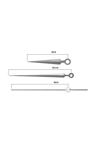 16 Mm Uzunluğunda Sessiz Duvar Saati Mekanizması, 1 Adet Set 0240-keçe-şekilli-48cm
