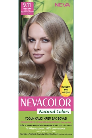 Neva Color Saç Boyası Seti 9.11 Çok Açık Kumral Yoğun Küllü 8698636612005