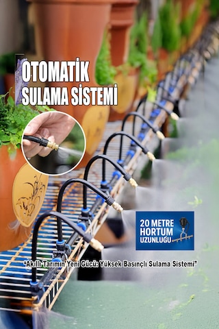 Robo 360 Derece Dönebilen 20 Metre Sulama Sistemi
