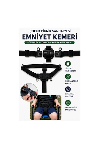 Exent Ayarlanabilir 3 Nokta Çocuk Emniyet Kemeri Çok Renkli