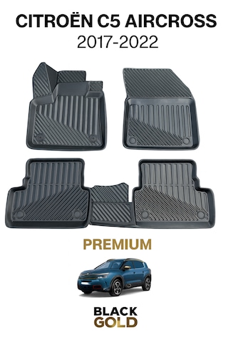 Citroen C5 Aircross 2017-2022 Uyumlu 3d Oto Paspas Premium
