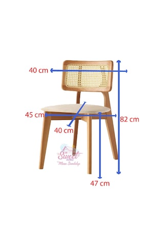 Kuzey Sandalye Ahşap Gürgen 6 Lı Set Cafe,restaurant,mutfak,salon,yemek Odası Sandalyesi Beyaz