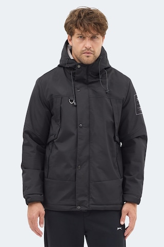 Slazenger Globe Erkek Siyah Mont & Kaban Siyah