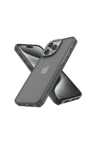 Apple Uyumlu iPhone 13 Pro Max Kılıf Elegant Kapak - Titan Gri