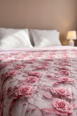 Gümpembe 5d Çok Amaçlı Çift Kişilik Baskılı Pike & Yatak Örtüsü 200x220 Cm Çok Renkli
