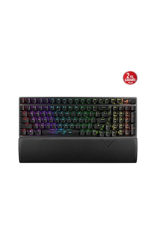 Asus Rog Strıx Scope Iı 96 Wl/nx Snow/abs/tr Wıreless Oyuncu Klavyesi 3 Farklı Bağlantı Türkçe Tuş Dizilimi 2.4ghz Rf, Bluetooth, Kablolu Rog Nx Sno