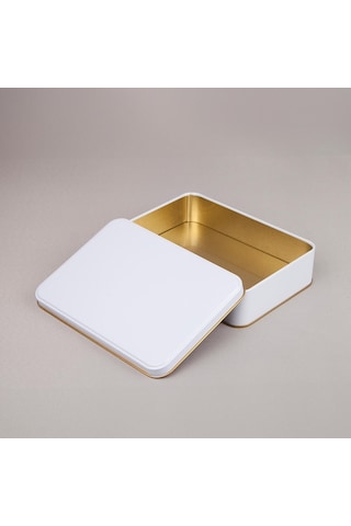 Beyaz Metal Kutu 19x13,5x4,5 Cm