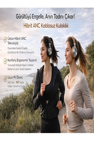 DeanB Modern Buds Bluetooth 6.0 Kulak Üstü Kulaklık