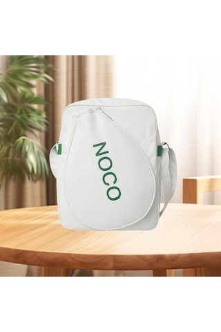 Suntek Tenis Çantası Raketi Badminton Pickleball Kürekleri Beyaz