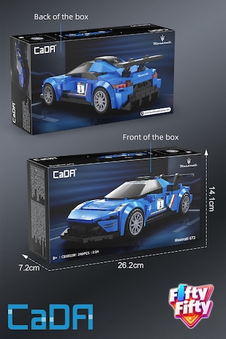 Cada Maserati Gt2 1:24 C55031w 240 Parça Oyuncak Yapım Seti Blok Araba Ffcada-c55031w