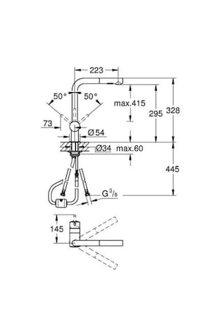 Grohe Minta Tek Kumandalı Eviye Bataryası - 30274DL0