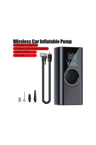 Willowhaven Siyah Taşınabilir Elektrikli Hava Pompası 150 Psı 3x1500mah Pil Işık Göstergeli