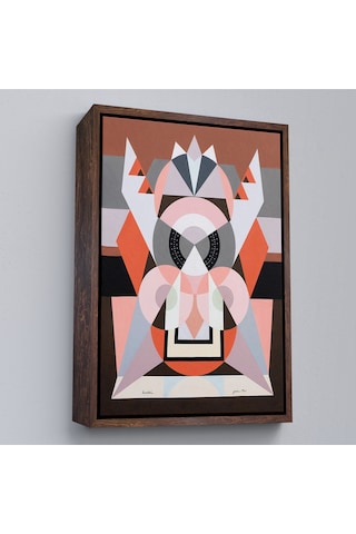 Çerçeveli Auguste Herbin - Simetrik Bileşim Tablosu-8101