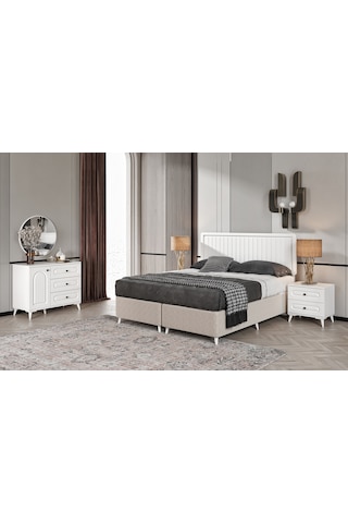 Roma 6 Kapaklı Komple Mdf Yatak Odası Takımı