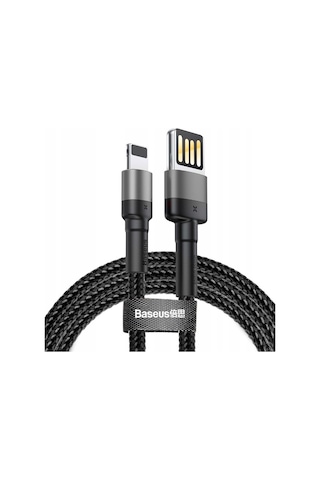 Baseus CALKLF-GG1 Cafule Se Lightning Data/şarj Kablosu 2.4A 1 MT Siyah