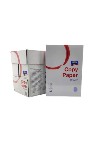 Aro A4 80 Gr Fotokopi Kağıdı 5 Paket 1 Koli -2500 Sayfa