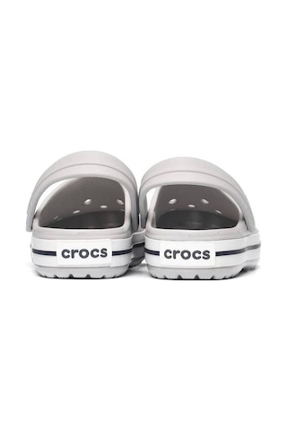 Crocs Unisex Crocband Classic Gray White Unisex Terlik Sandalet Gri Beyaz Siyah