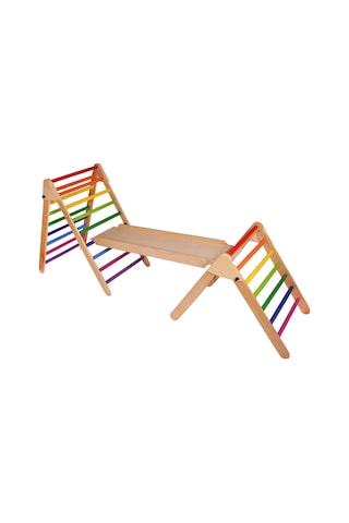 Woodnjoy Ahşap Merdiven Setimiz 3lü Set Renkli