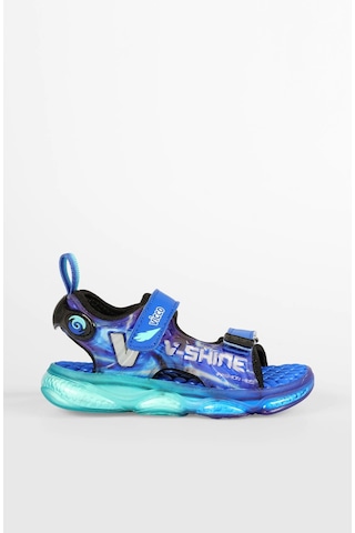 Vicco Felipe Erkek Çocuk Saks Mavi Işıklı Phylon Sandalet Saks Mavi