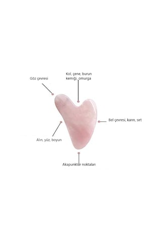 Kalp Kuvars Gua Sha Taşı Aşkın ve Barışın Taşı