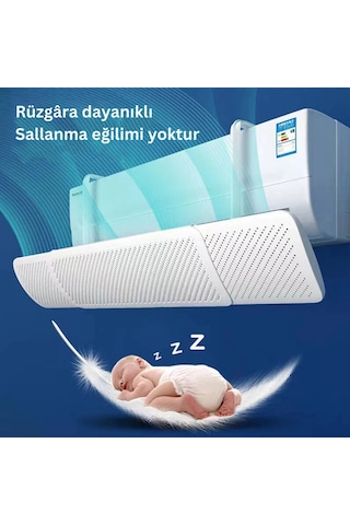 Shopytech Klima Çarpması Önleyici Ayarlanabilir Delikli Hava Yönlendirici Universal Split Klima Rüzg Diğer