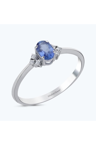 Altınbaş Pırlanta Safir Oval Yüzük Mkm131s-14k