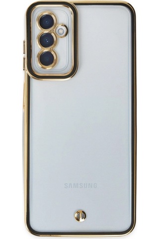 Samsung Galaxy M23 Kılıf Liva Lens Silikon - Siyah Düz Renkli