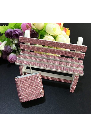 Moveevo Kristal Taşlı Otomatik Yapışkan Sticker Blokları - 9.4x15.8 İnç, 19440 Adet Taş, Hediye Kutusu İle Paketlenmiş Pembe