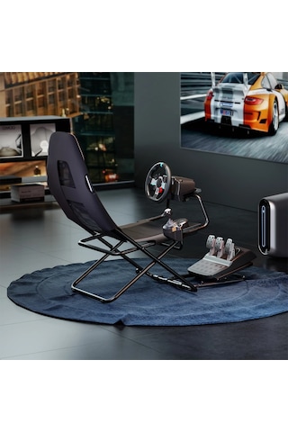 Exvega Ex815 Katlanabilir Koltuklu Sim Racing Yaris Simülatörü Kokpiti Çok Renkli
