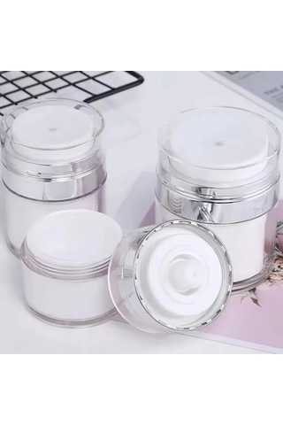 Hava Pompalı Doldurulabilir Vakumlu Krem,fondoten Sıvı Kozmetik Ürün Şişesi Çok Renkli