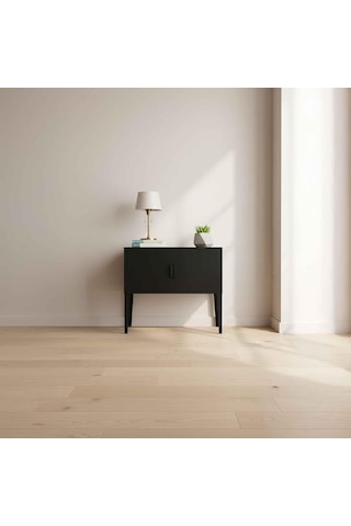 Terraguard Çift Kapaklı Metal Dolap - 70x35x35cm Ayaklar Dahil 65cm Yükseklik Siyah Diğer