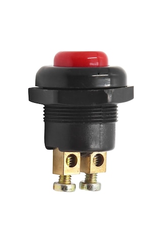 Powermaster Ic-180a-1 22mm Plastik 2p Marş Korna Butonu Kırmızı