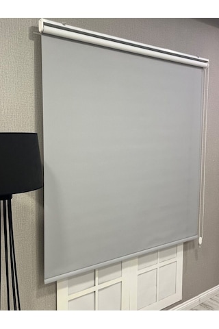 %100 Işık Geçirmez Blackout Stor Perde Açık Gri Açık Gri