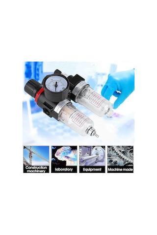 1/4" Hava Kompresörü Filtresi Su Basınç Regülatörü Basınç Tahliye Vanası