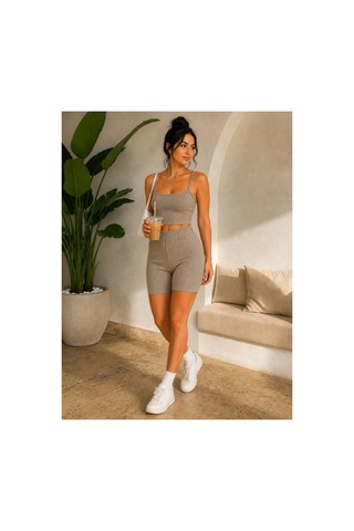 Unika Boutique Kadın Şortlu Kaşkorse Takım Haki