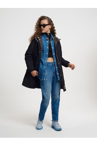 Regular Fit Kadın Mont Haki