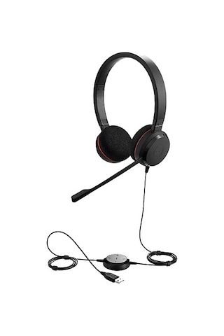 Jabra Evolve 20 Duo USB NC MS Kablolu Kulak Üstü Kulaklık Jabra Evolve 20 Duo USB NC MS Kablolu Kulak Üstü Kulaklık