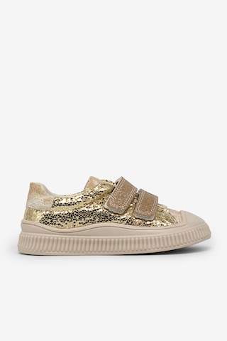 Tonny Black Çoçuk Sim Detaylı Cırtlı Rahat Kalıp Sneaker Çocuk Unisex Altın Sneaker Tbarz1035 Altın
