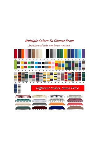 Katlanabilir Bahçe Veya Teras Çatısı - 300 G/m² Polyester, Uv Ve Su Geçirmez, Teras, Balkon Veya Teras Kapısı İçin Güneş Şemsiyesi 16 X 5 Ft, Kahverengi Ve Beyaz Diğer