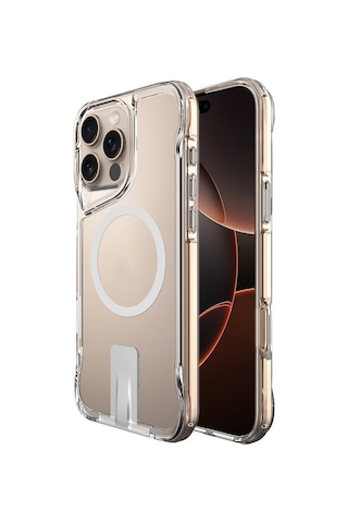 Apple Uyumlu iPhone 16 Pro Max Kılıf Magsafe Şarj Özellikli Zore T-max Standlı Kapak Casesuar