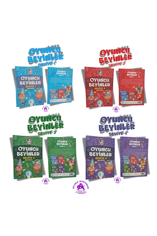 Tazof Oyuncu Beyinler Seviye 1-2-3-4 4 Kitap Bir Arada