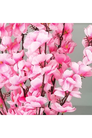 Yapay Çiçek Bahardalı Japon Kiraz Çiçeği 9 Dallı 57Cm Pembe
