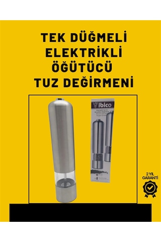 Pil İle Çalışan Elektrikli Baharat Öğütme Cihazı Ergonomik Şeffaf Renkli