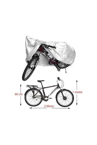 Bisiklet Koruyucu Branda Örtü Gri
