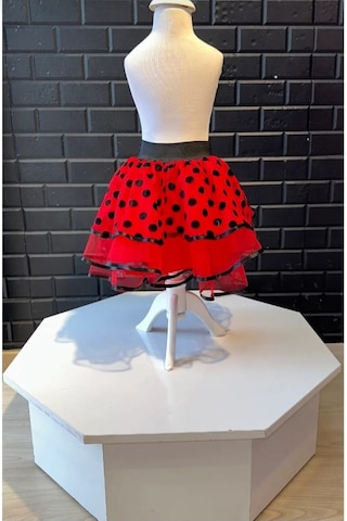 Kara Kedi Kostüm Evi- Uğur Böceği Eteği Kırmızı